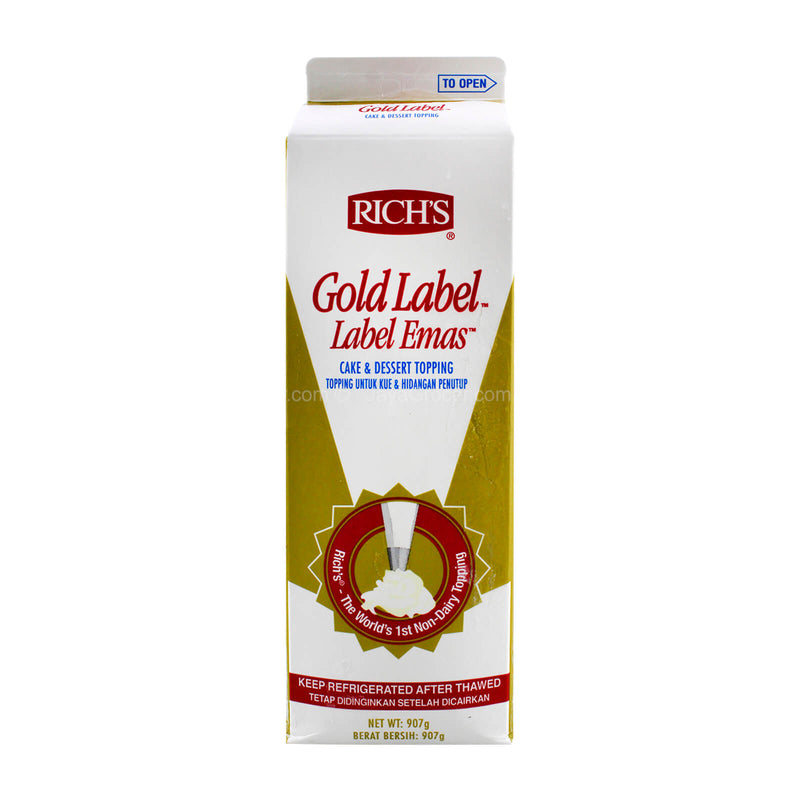 Rich’s Gold Label Cake & Dessert Whip Topping 907g