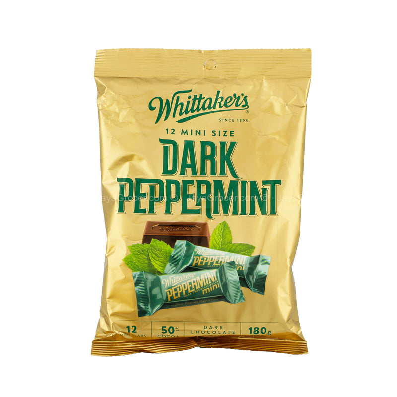 Whittaker's 12 Mini Dark Peppermint 180g