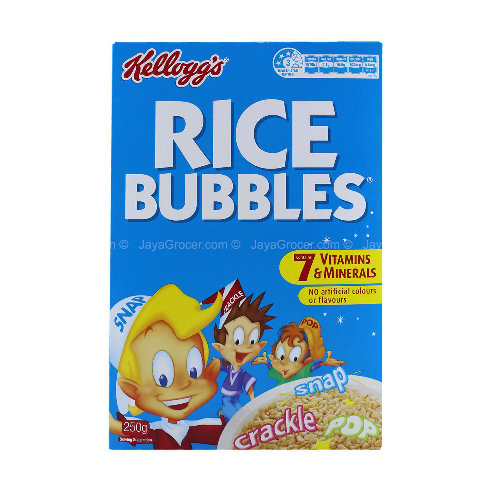 Kellogg’s Rice Bubbles Cereal 250g