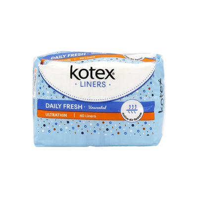 Kotex Liners Ultrathin Daily Fresh Unscented 40pcs
