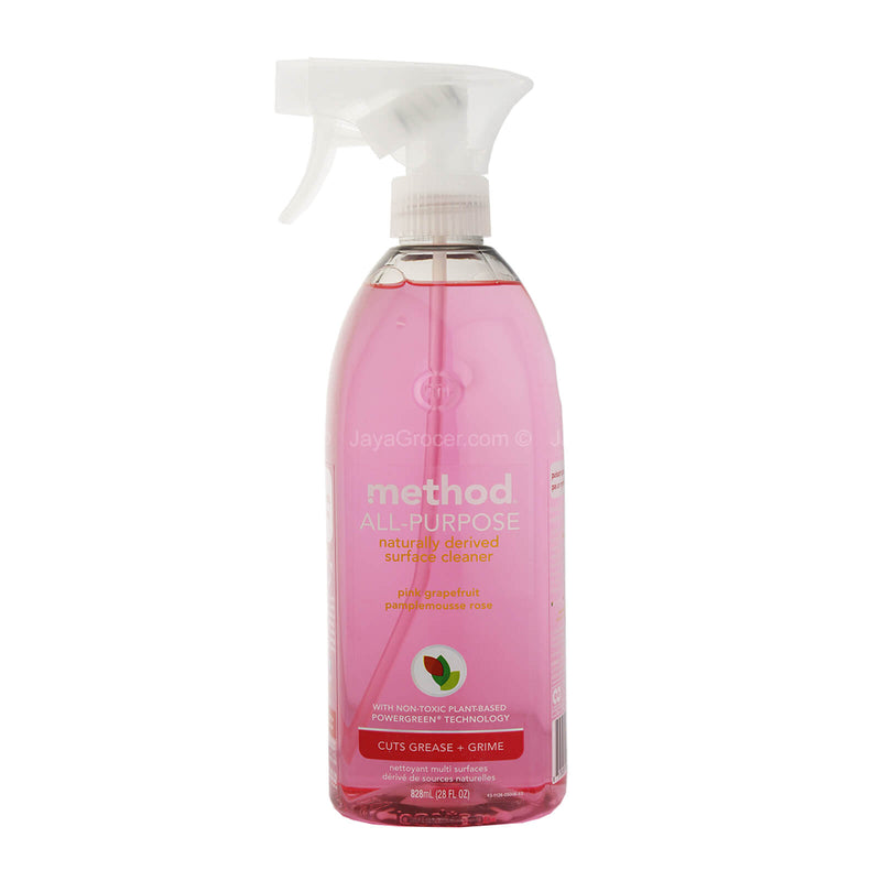 Method All-Purpose Pink Grapefruit Natural Surface Cleaner Spray 828ml