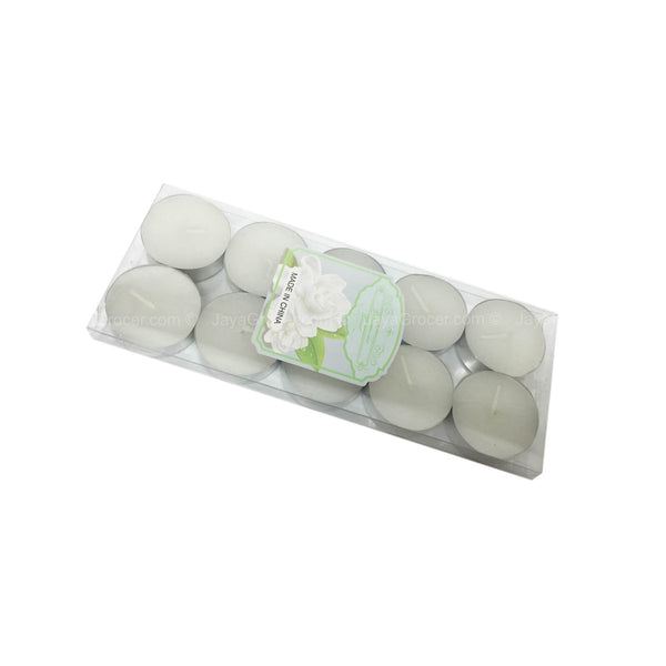 Tealight Candle Jasmine Scent 10pcs
