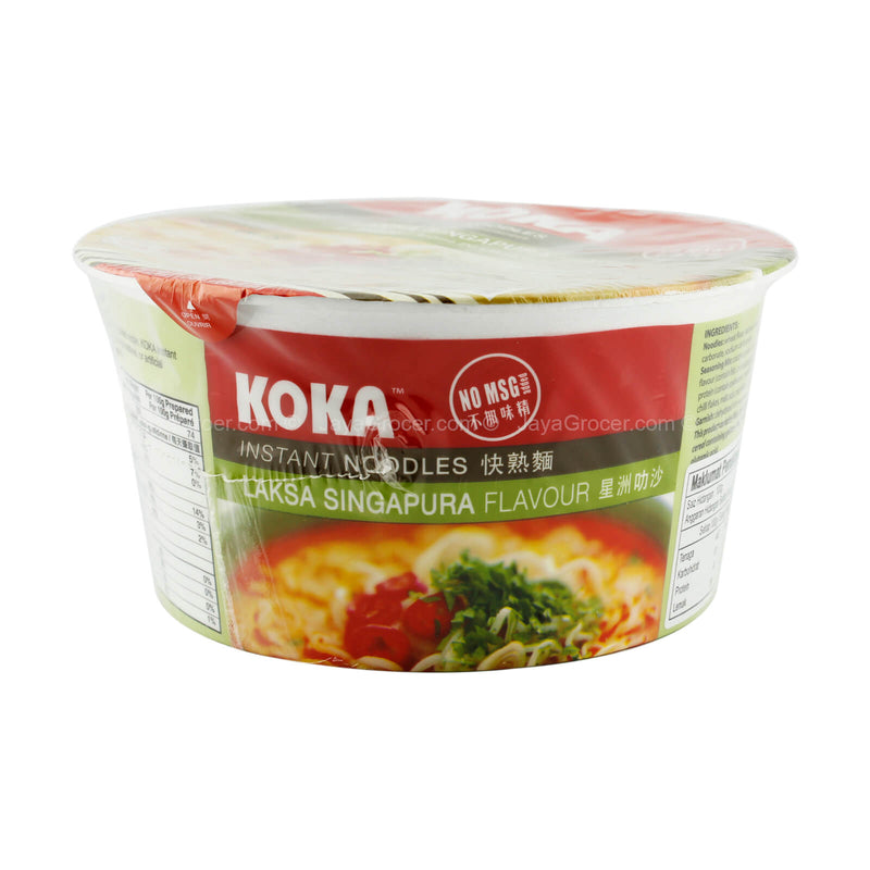 Koka Signature Instant Noodle Bowl Laksa Singapura Flavor 90g