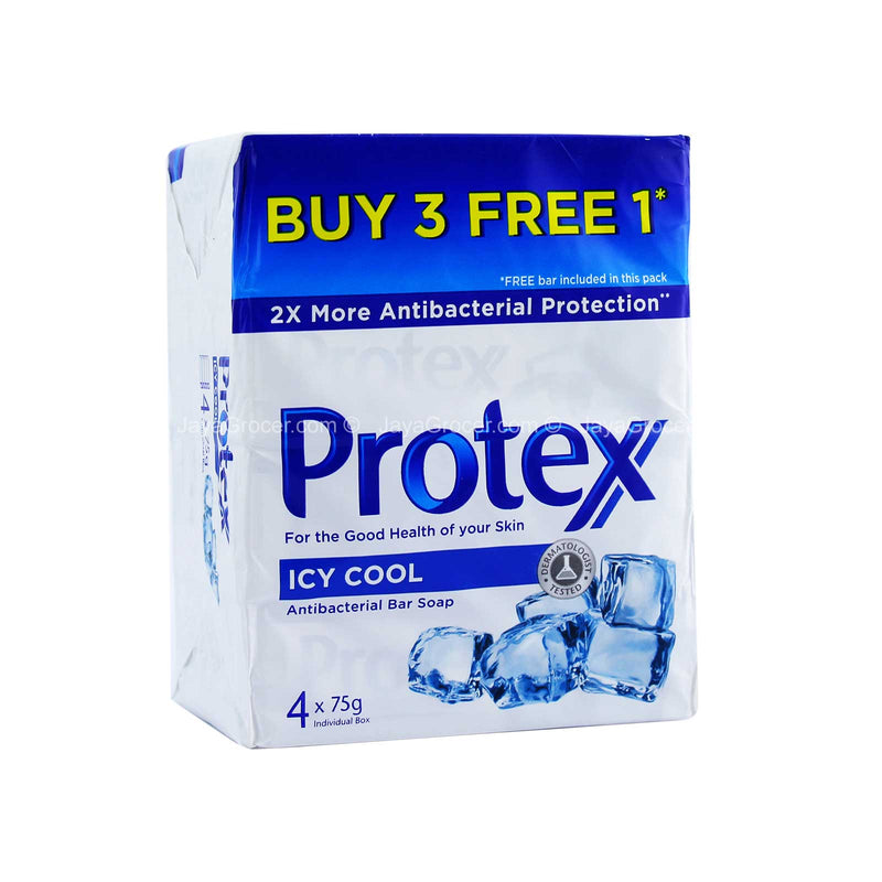 Protex Icy Cool Antibacterial Bar Soap 75g