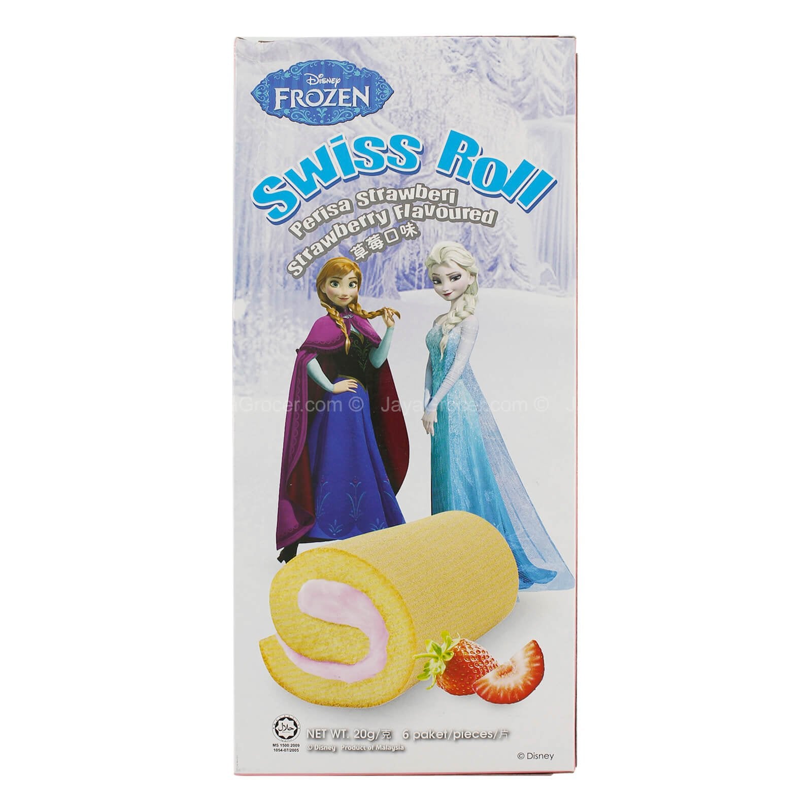 Disney Strawberry Flavoured Swiss Roll 20g x 6