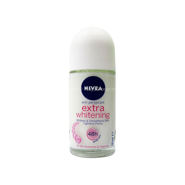 Nivea Extra Whitening Anti-Perspirant Roll-On Deodorant 50ml