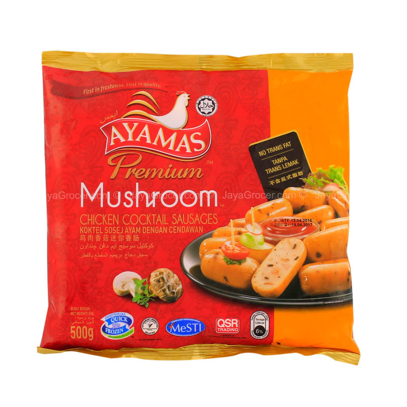 Ayamas Premium Mushroom Chicken Cocktail Sausages 500g