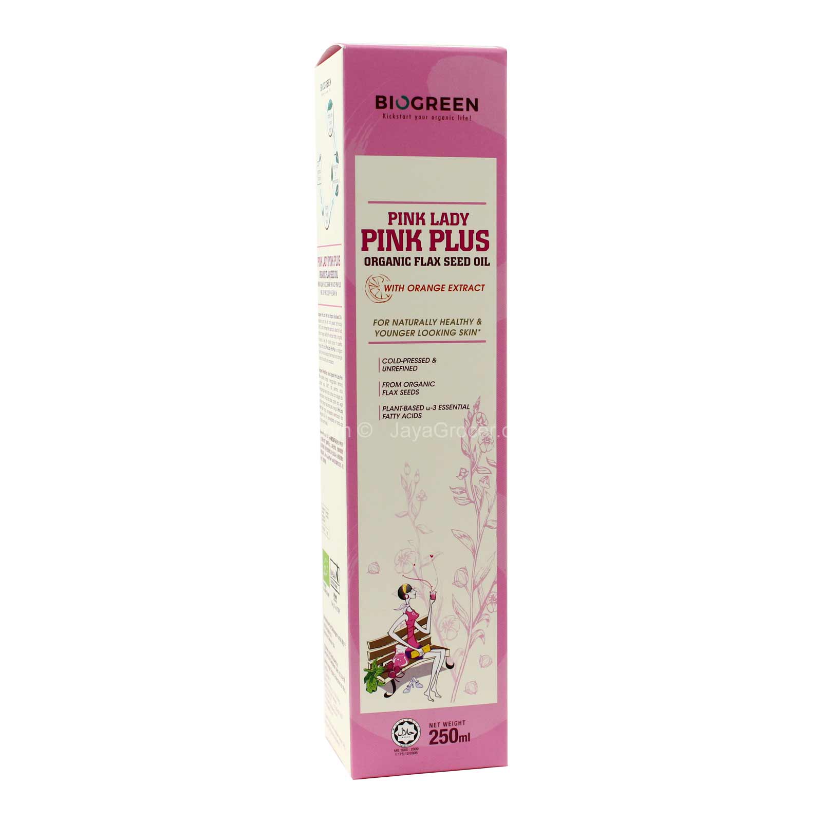 Biogreen Pink Lady Pink Plus Flax Seed Oil 250ml