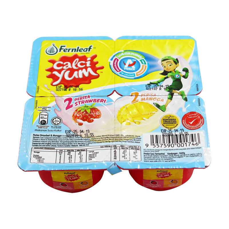 Fernleaf Calci Yum Mango and Strawberry 60g x 4