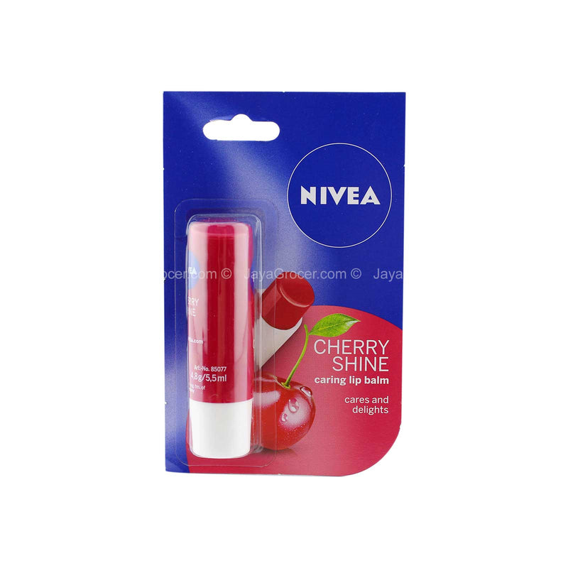 Nivea Cherry Shine Caring Lip Balm 4.8g