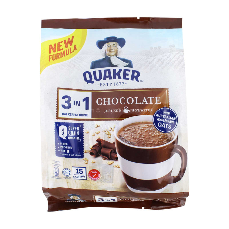 Quaker 3 in 1 Vital Chocolate Cereal Drink 28g x 15
