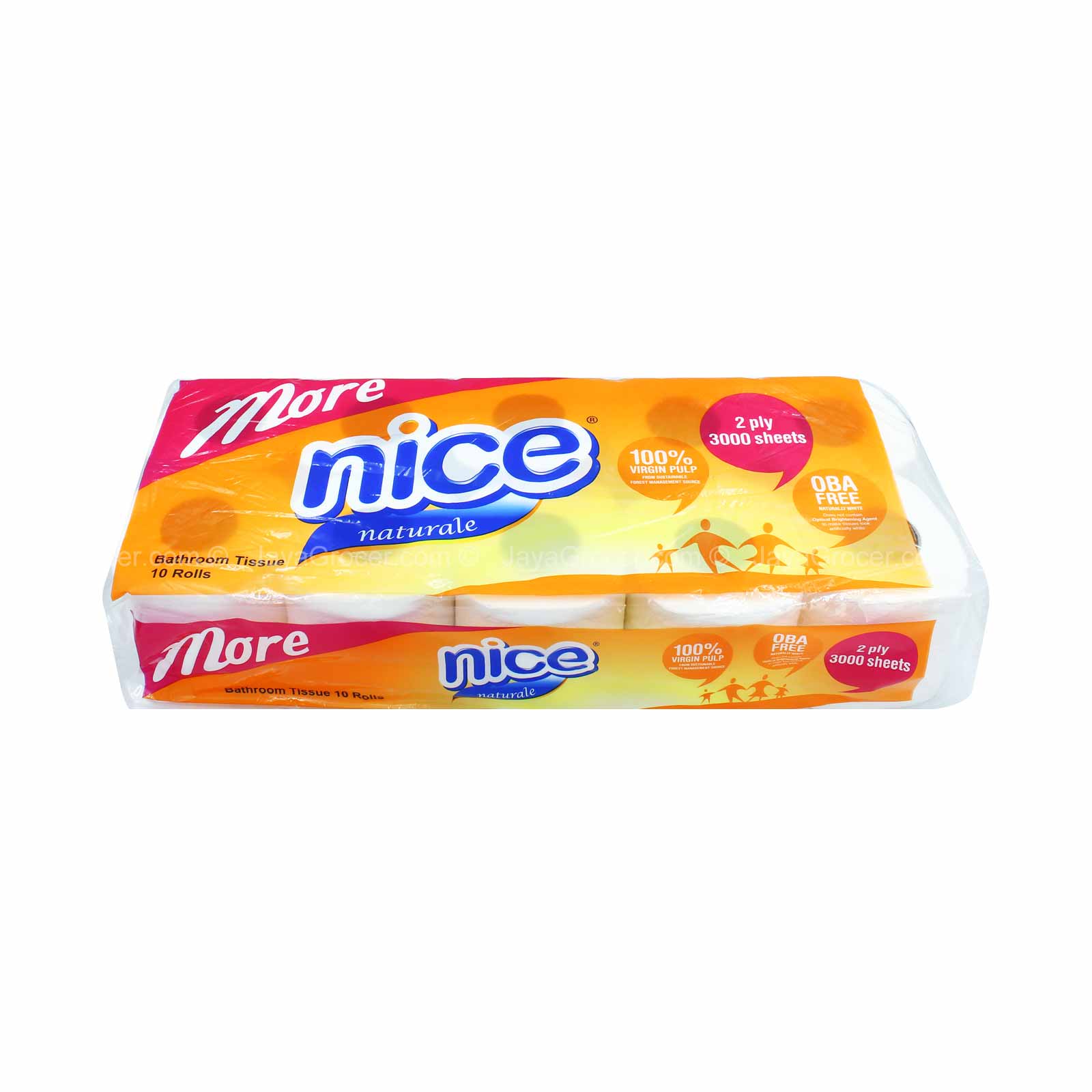Nice Naturale Bathroom Tissue 3000sheets x 10rolls