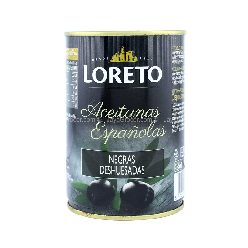 Loreto Pitted Black Olives 400g