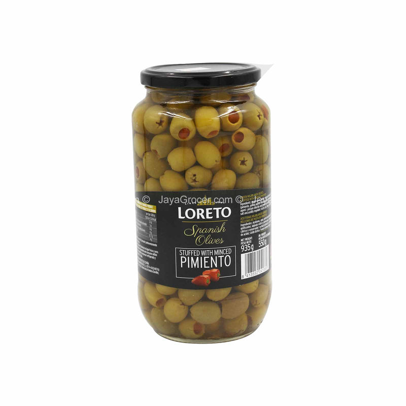 Loreto Spanish Olives Stuffed with Minced Pimiento 935g