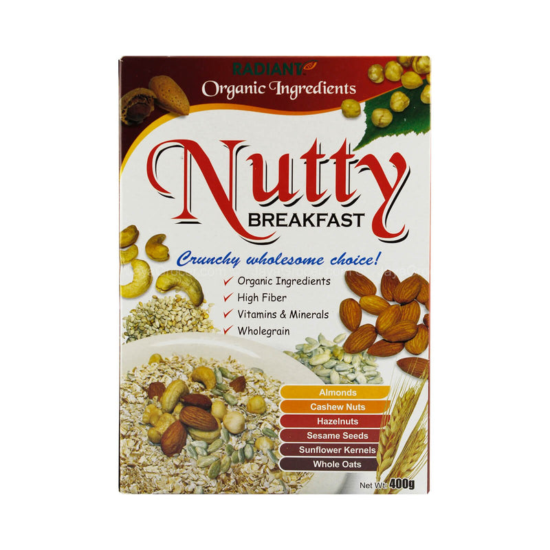 Radiant Organic Ingredients Nutty Breakfast Cereal 400g