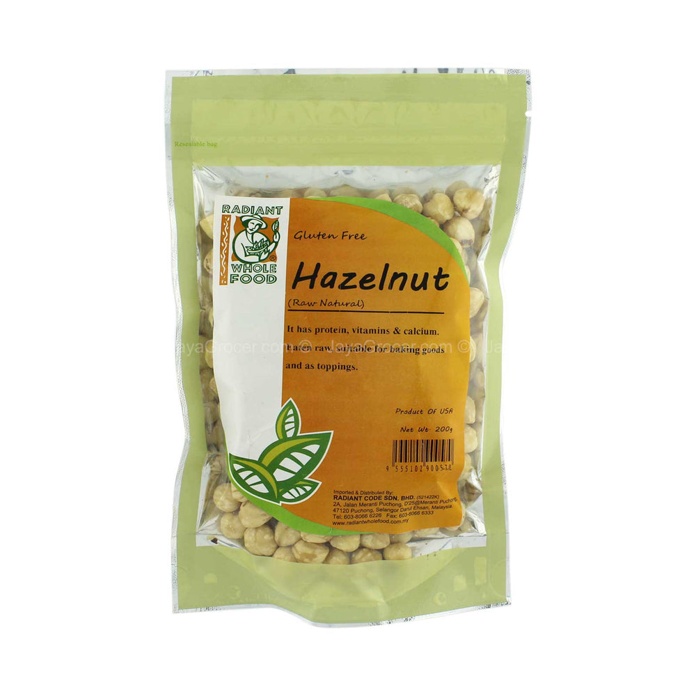Radiant Natural Hazelnut 200g