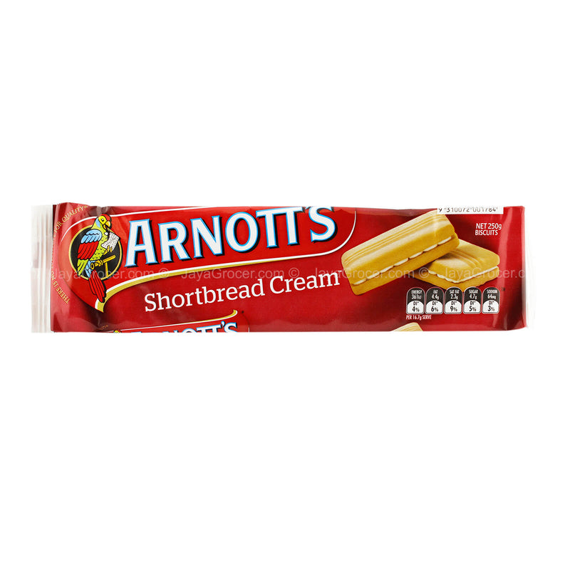 Arnott’s Shortbread Cream Biscuits 250g