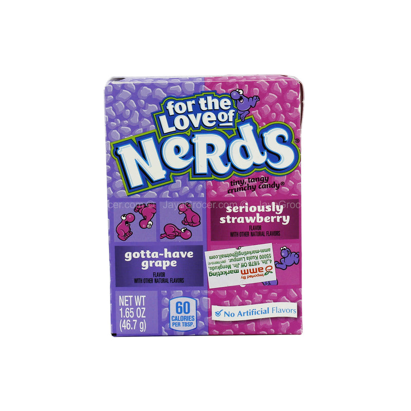Wonka Nerds Candy Grape and Strawberry Flavours 46.7g