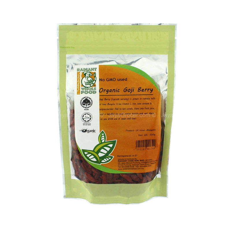 Radiant Whole Food Organic Goji Berry 100g