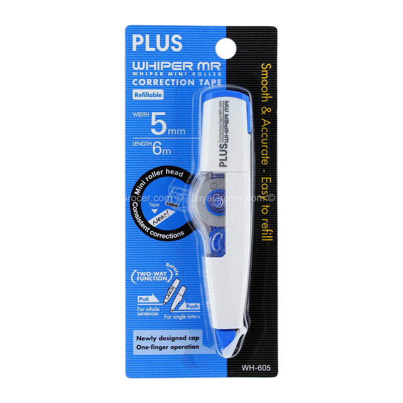 Plus Whiper Mini Roller Correction Tape 5mm x 6M 1unit