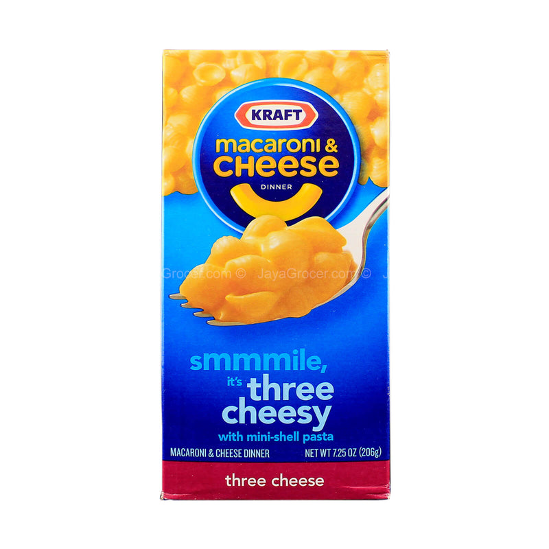 Kraft Macaroni and Cheese Dinner 3 Cheese Flavour 206g