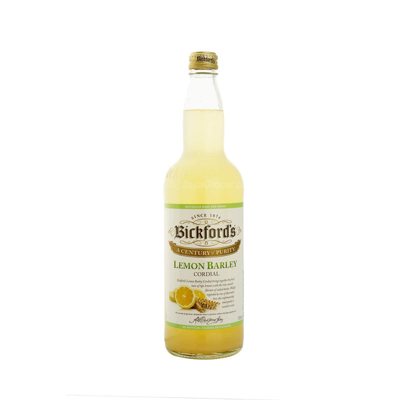 Bickford’s Lemon Barley Cordial 750ml