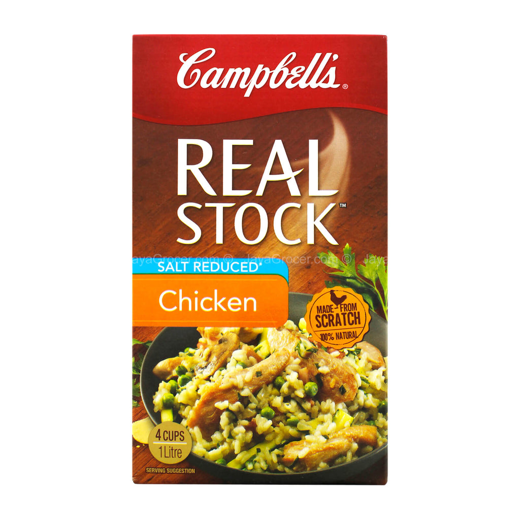 Campbells Real Chicken Stock Salt Reduced 1L
