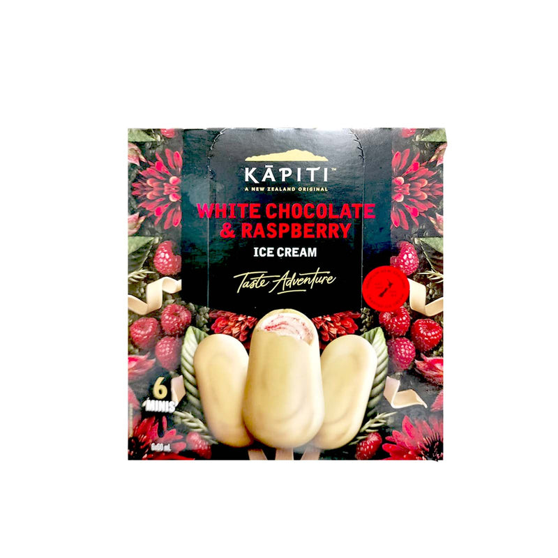 Kapiti White Chocolate and Raspberry Minis Ice Cream 1pack