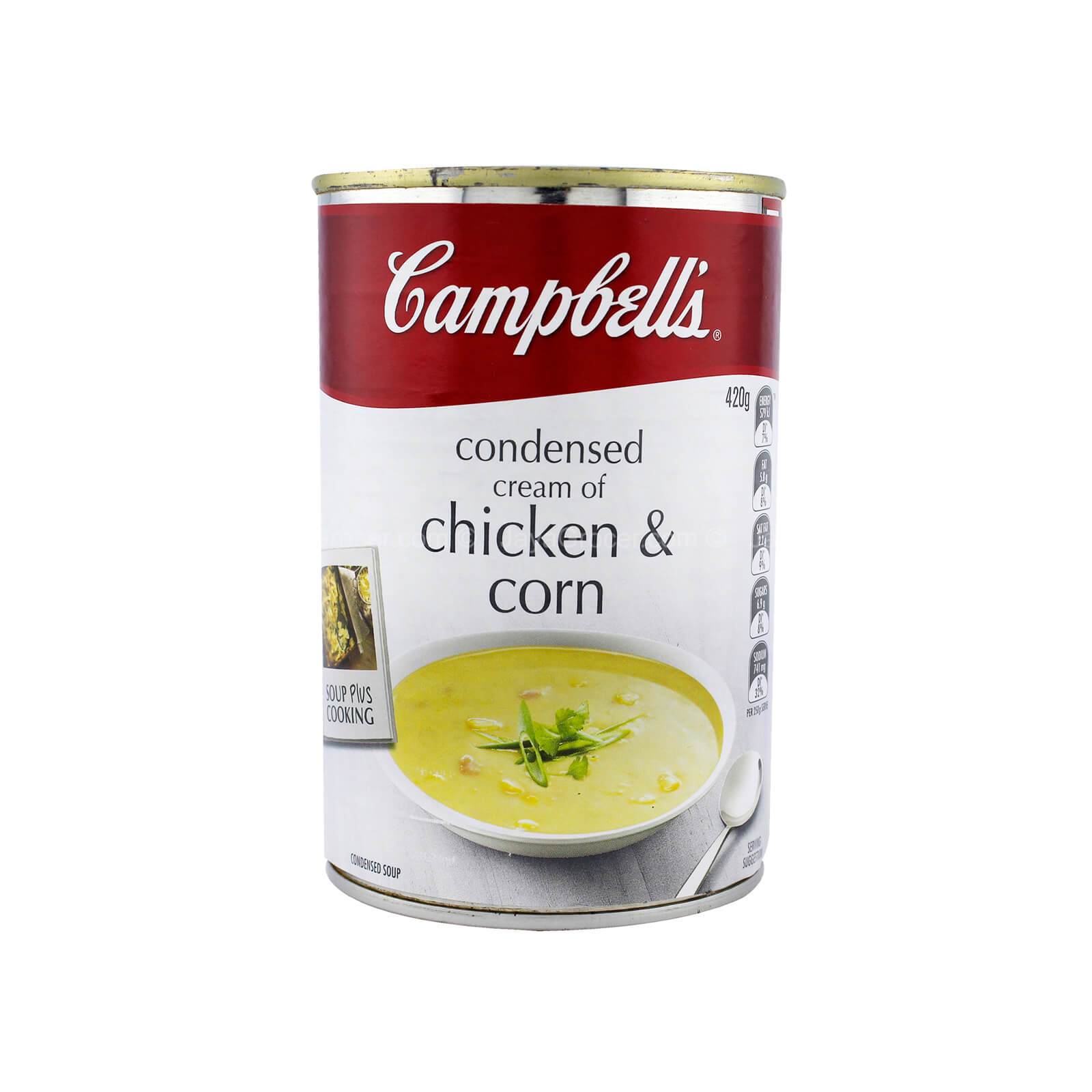 Campbell’s Condensed Cream Of Chicken & Corn Soup 420g