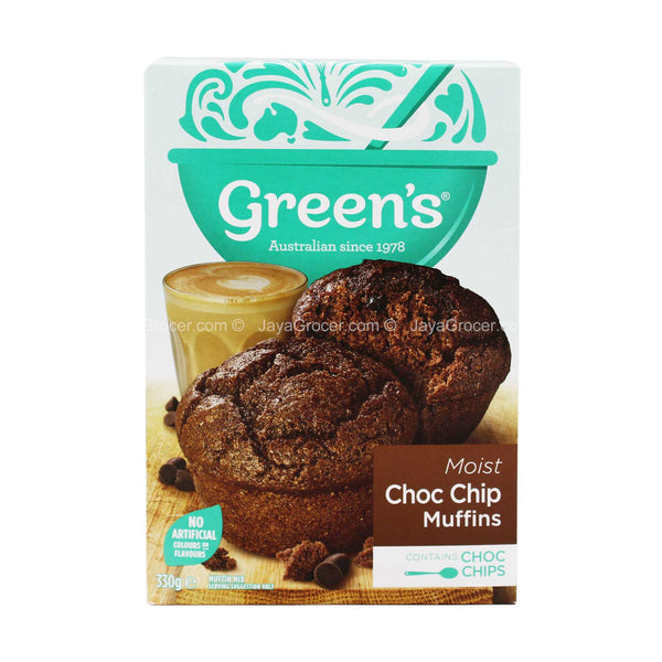 Green's Moist Choc Chip Muffins Mix 330g