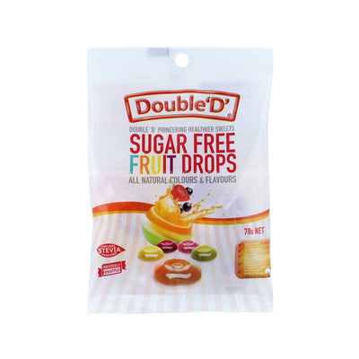 Double D Sugar Free Fruit Drops 70g