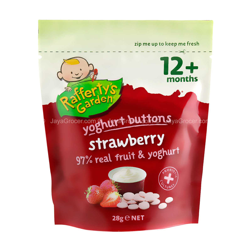 Rafferty’s Garden Strawberry Yoghurt Buttons 28g