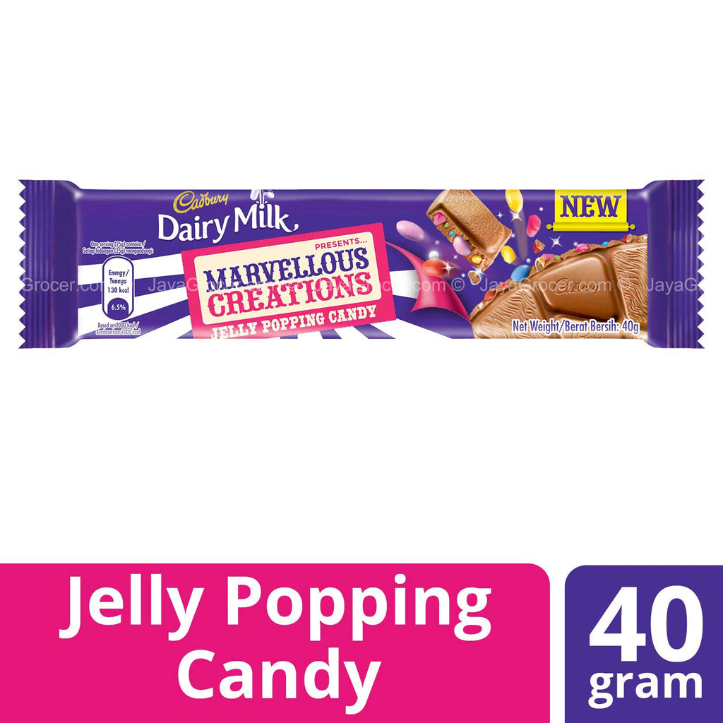 Cadbury Dairy Milk Marvelous Creation with Jelly Popping Candy 40g