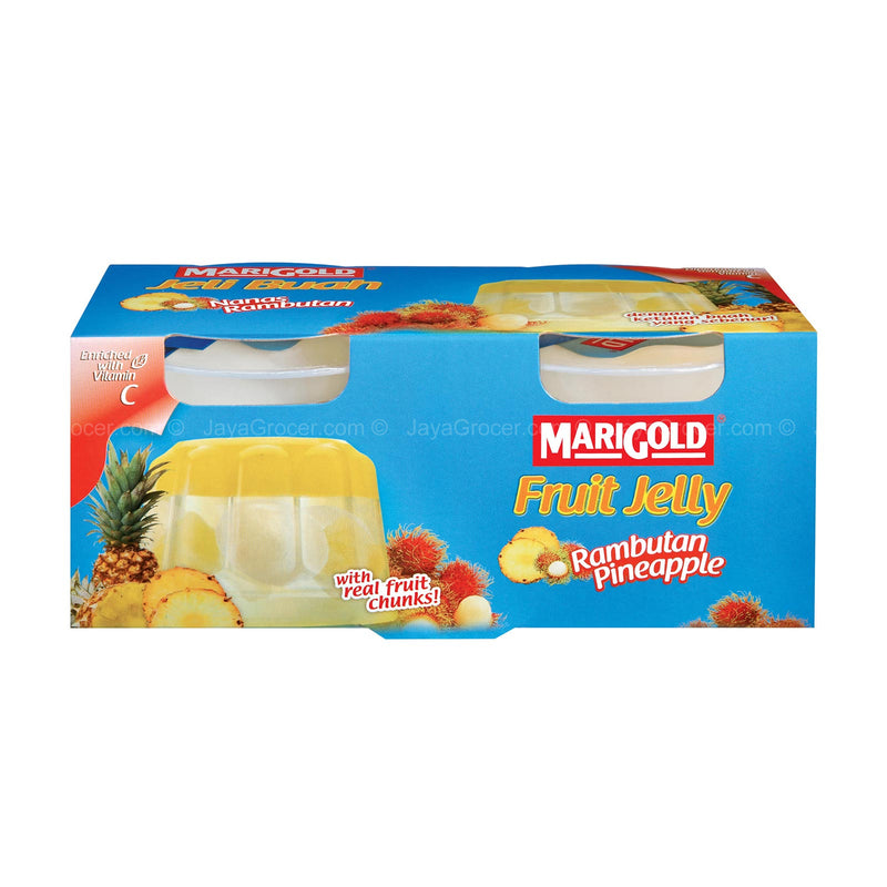 Marigold Fruit Jelly with Rambutan & Pineapple Chunks 123g x 2