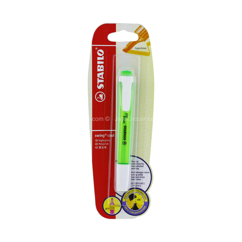 Stabilo Swing Cool Green Highlighter 1mm/4mm 1piece