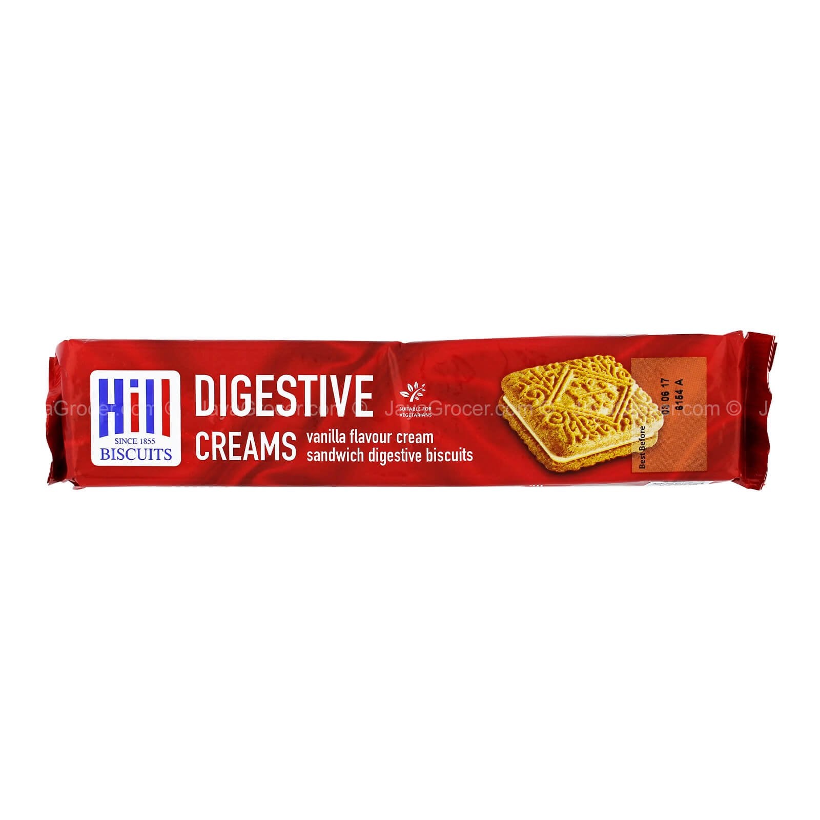 Hill Digestive Creams Vanilla Sandwich Biscuit 150g