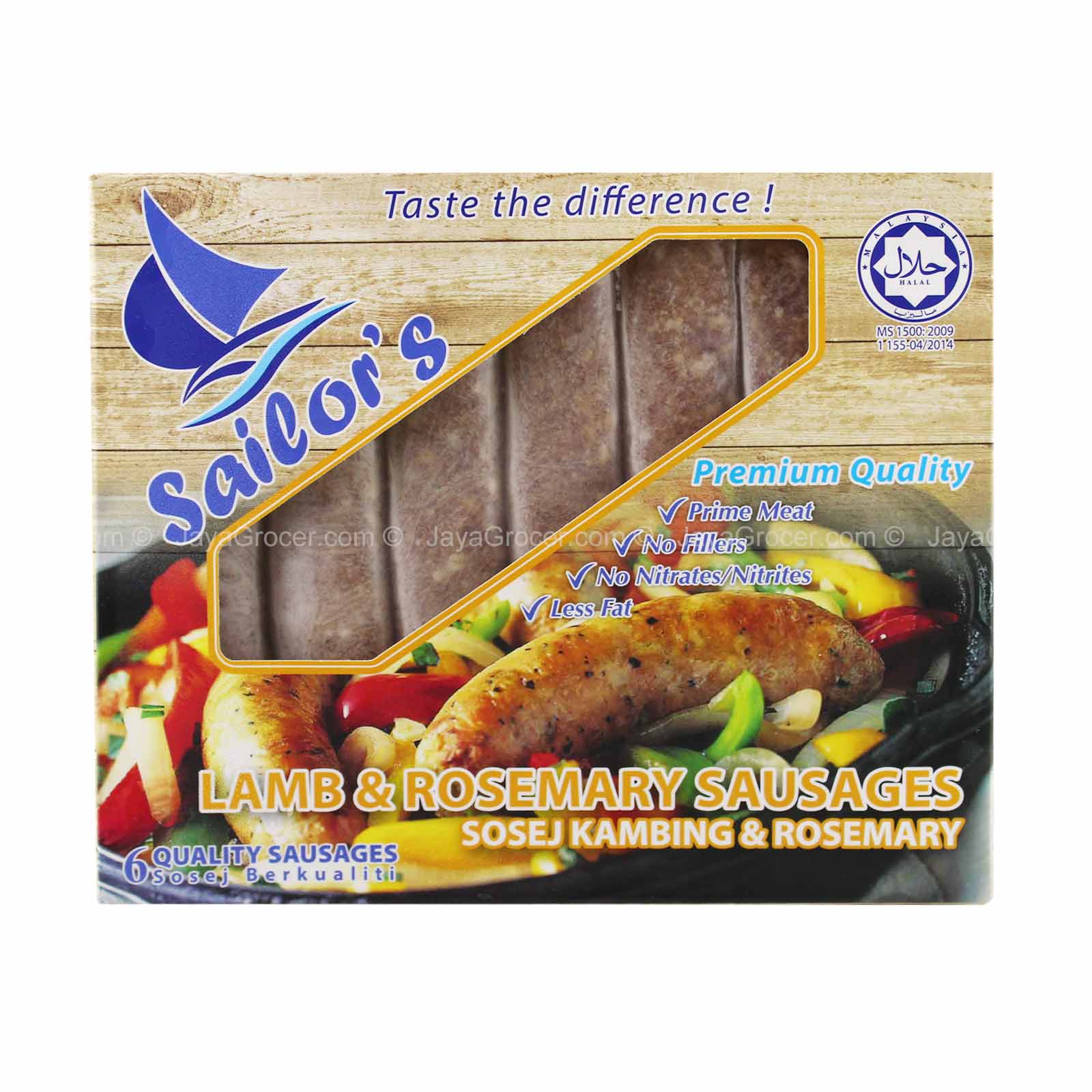 Sailor's Lamb & Rosemary Sausages 400g