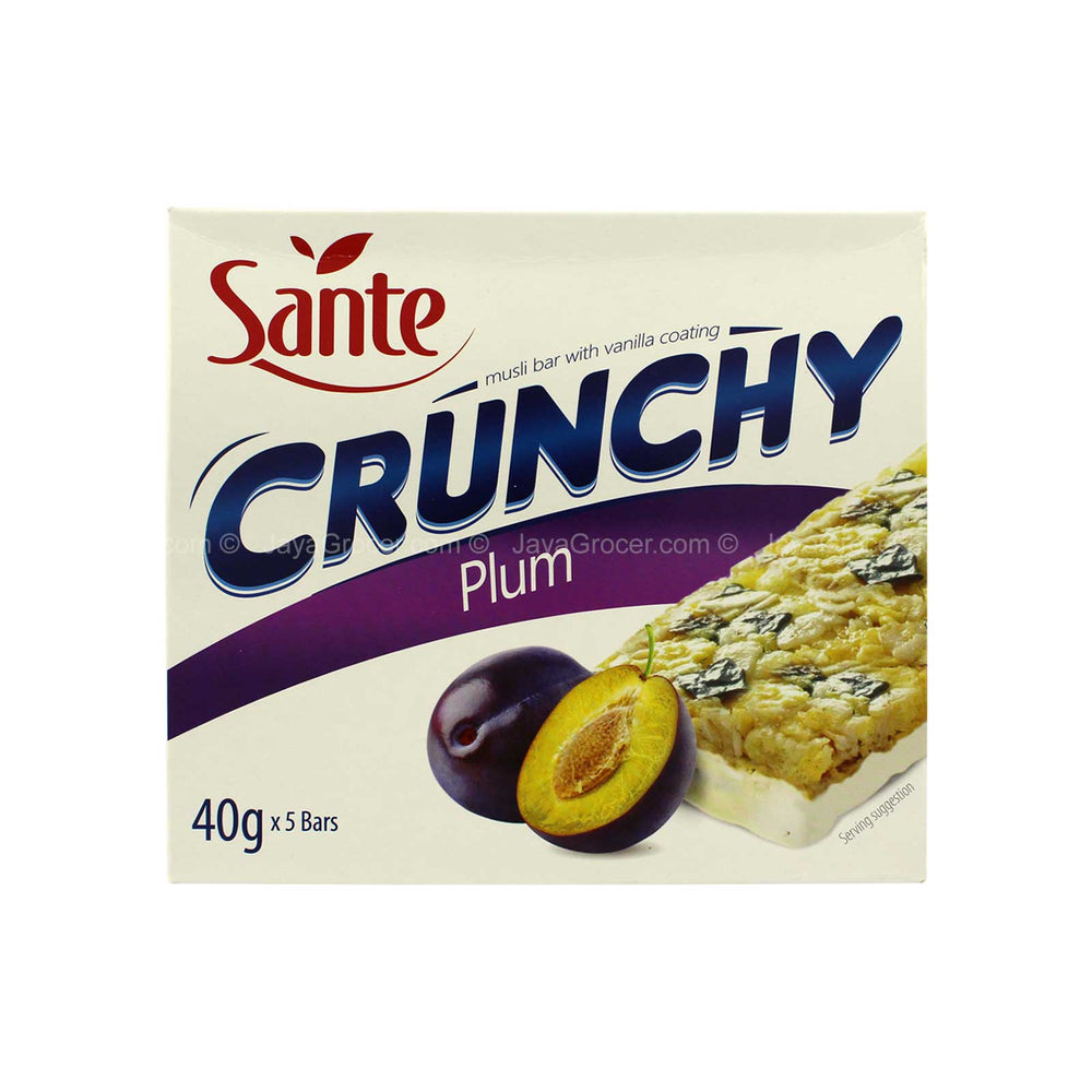 Sante Crunch Plum With Vanilla Musli Bar 40g x 5
