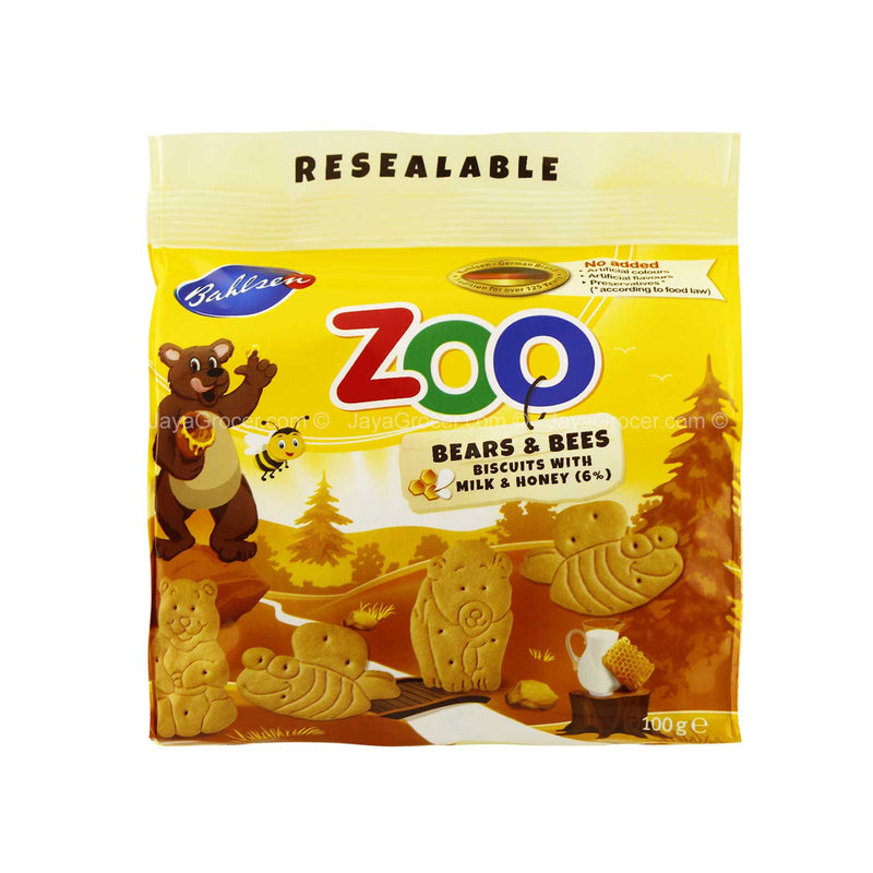 Bahlsen Zoo Bears & Bees Milk Honey Biscuit 100g