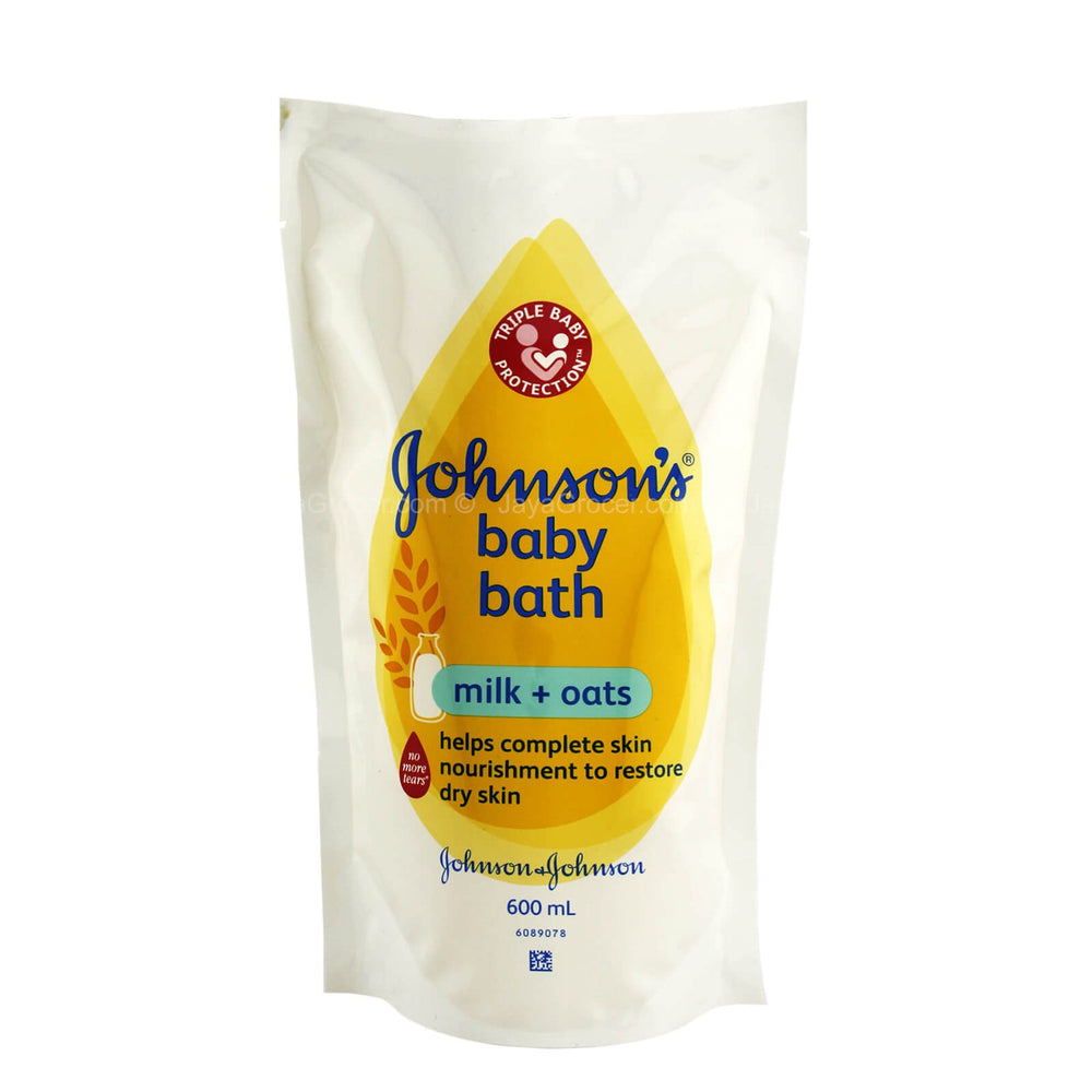JohnsonÃ¢â‚¬â„¢s Baby Bath Milk + Oats Refill 600ml
