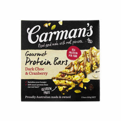 Carmans Dark Chocolate Cranberry Protein Bars 200g