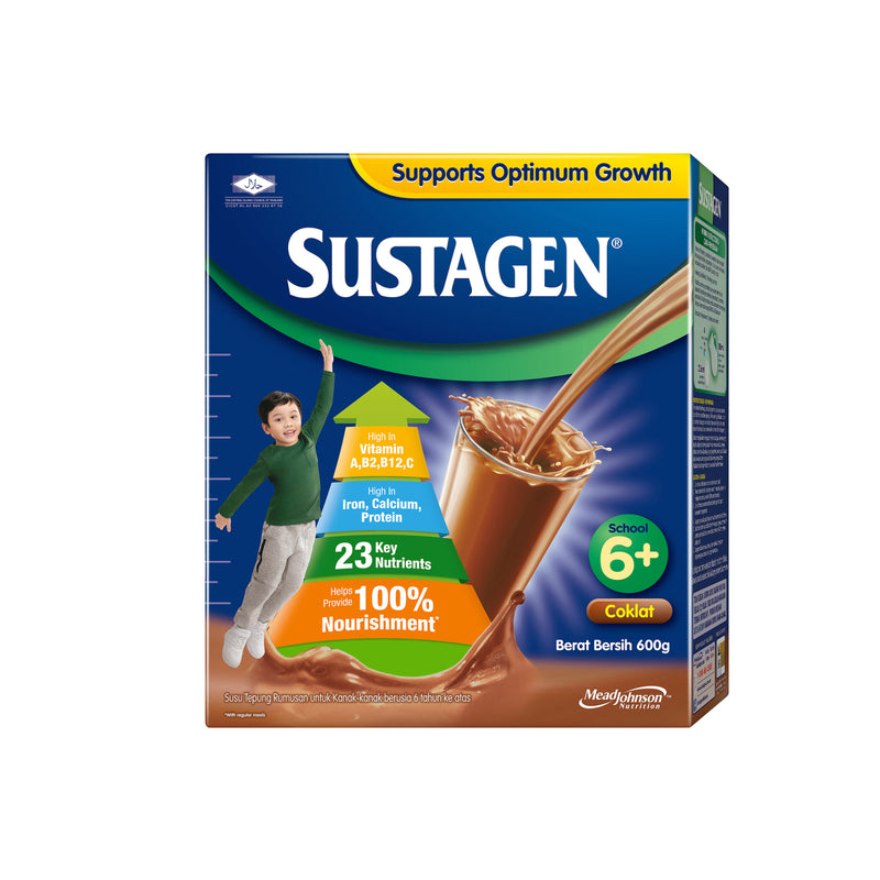 Sustagen School 6+ Chocolate Milk Powder 600g