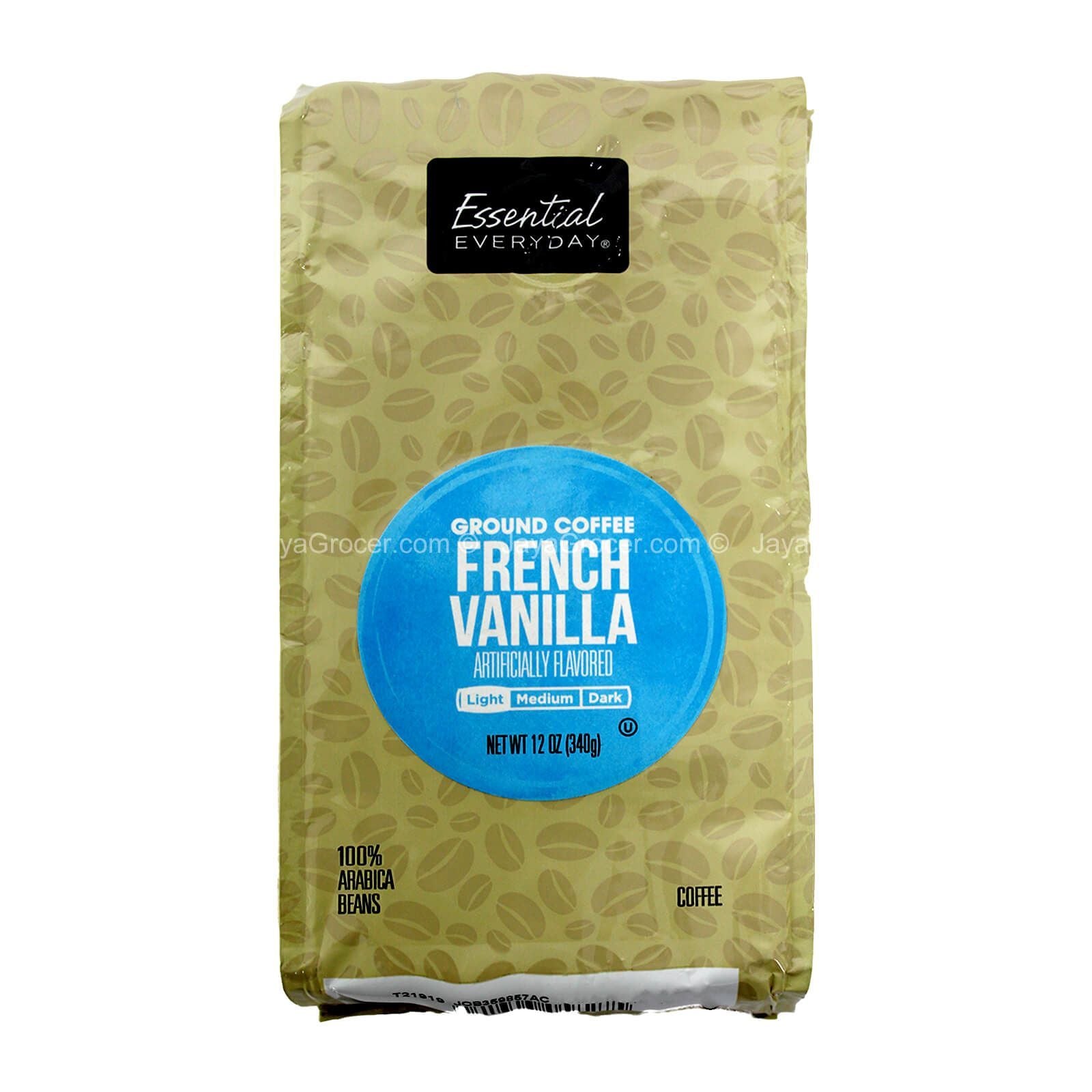 Essential Everyday French Vanilla Ground Coffee 340g