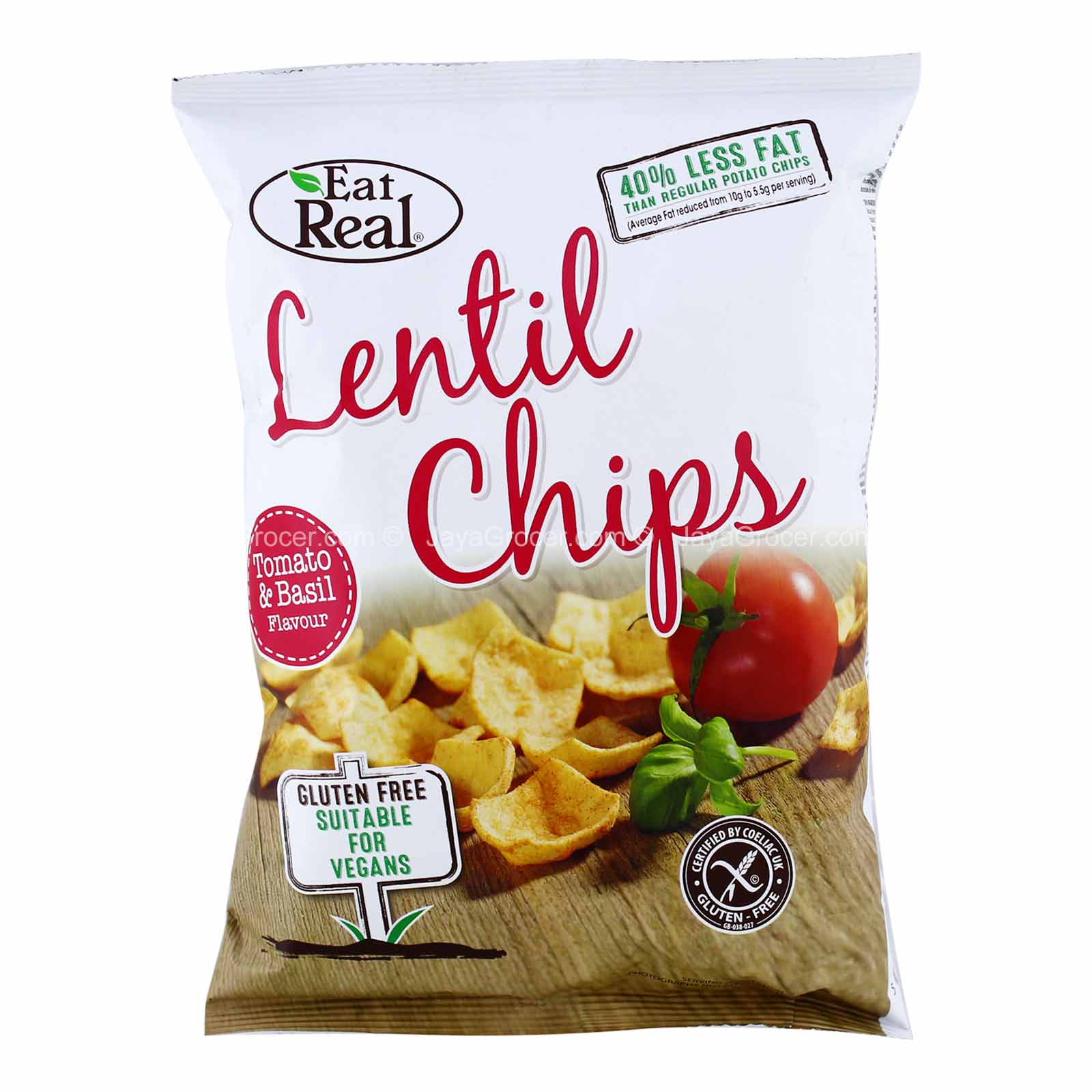 COFRESH LENTIL CHIPS TOMATO & BASIL 113G