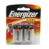 Energizer Max Lasting Power 9V Battery 2pcs/pack