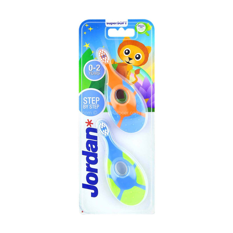 Jordan Step 1 Supersoft Baby Toothbrush (0-2 Years) 2pcs