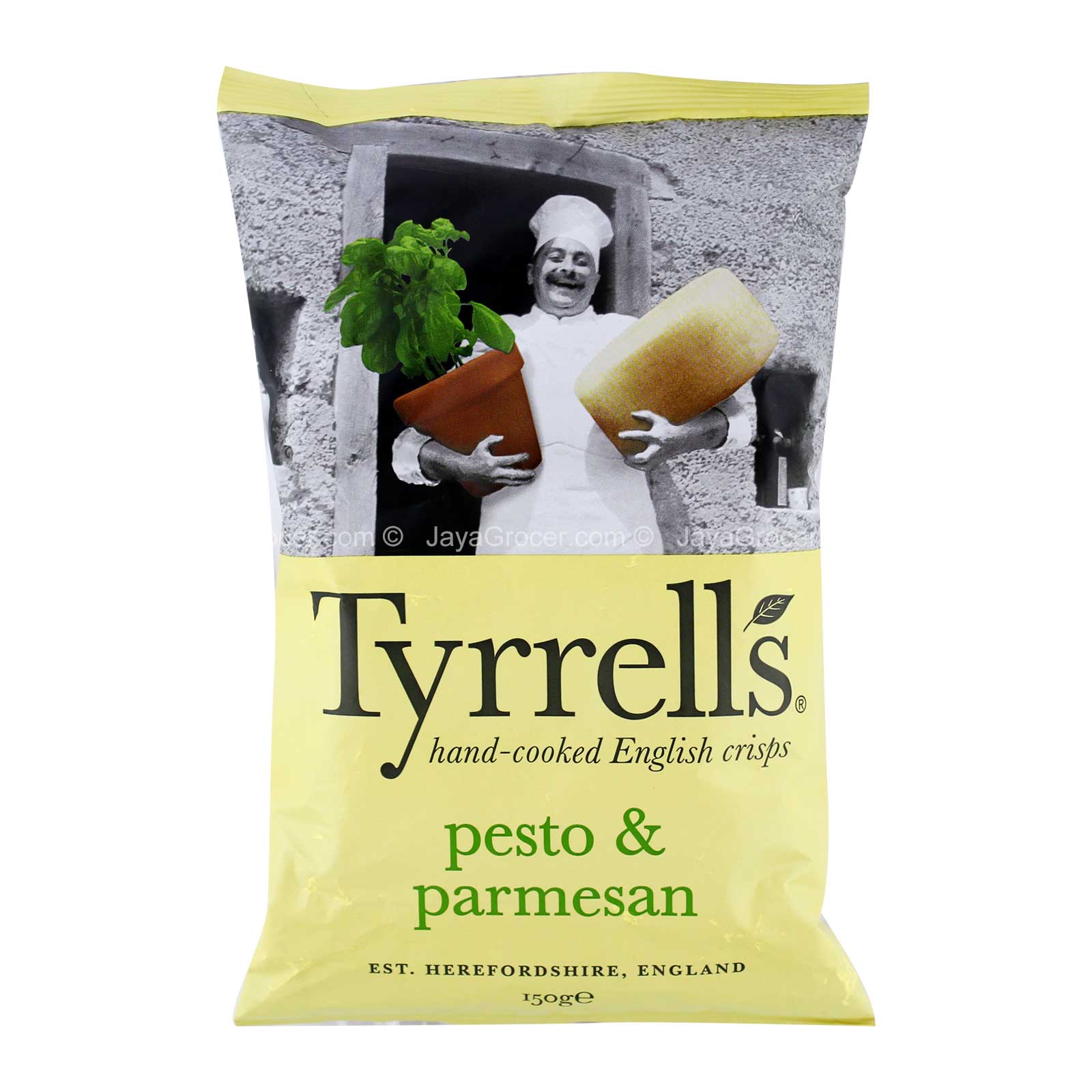 TYRRELLS PESTO & PARMESAN 150G