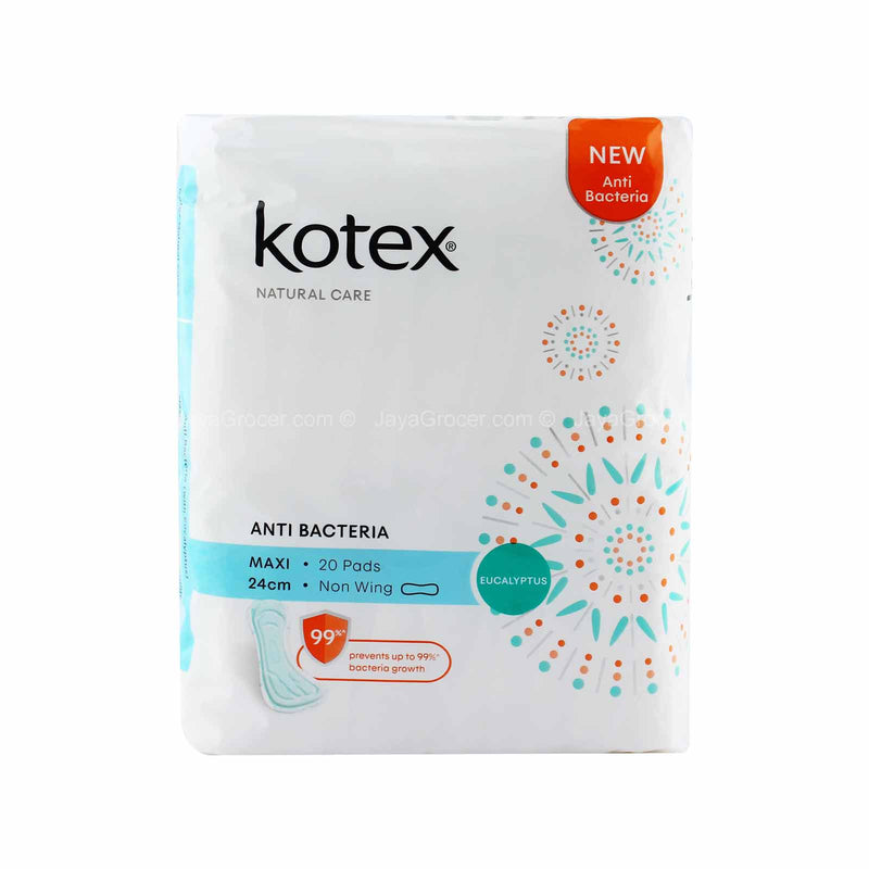 Kotex Natural Care Non-Wing Anti Bacteria Pad 24cm x 20