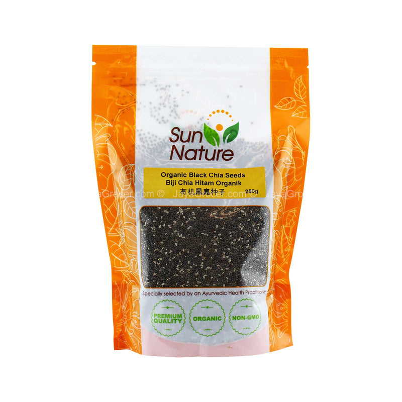 SUN NATURE ORGN BLACK CHIA SEED 250G