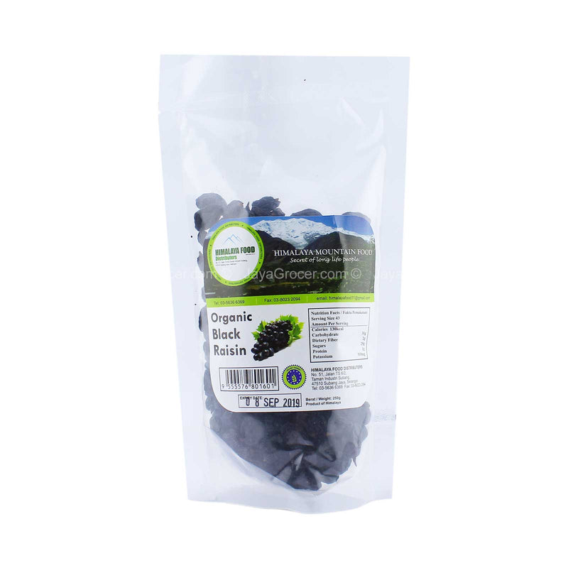 Himalaya Food Organic Black Raisin 250g